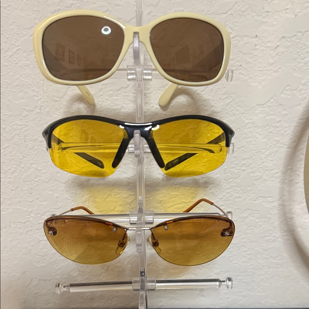 Stylish Sunglasses Set in Cream, Yellow, and Brown